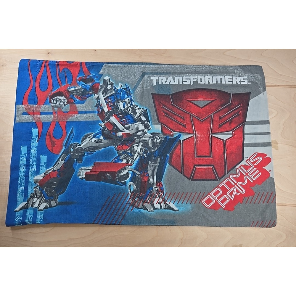 Transformers Reversible Standard Size Pillow Case Optimus Prime Megatron Hasbro